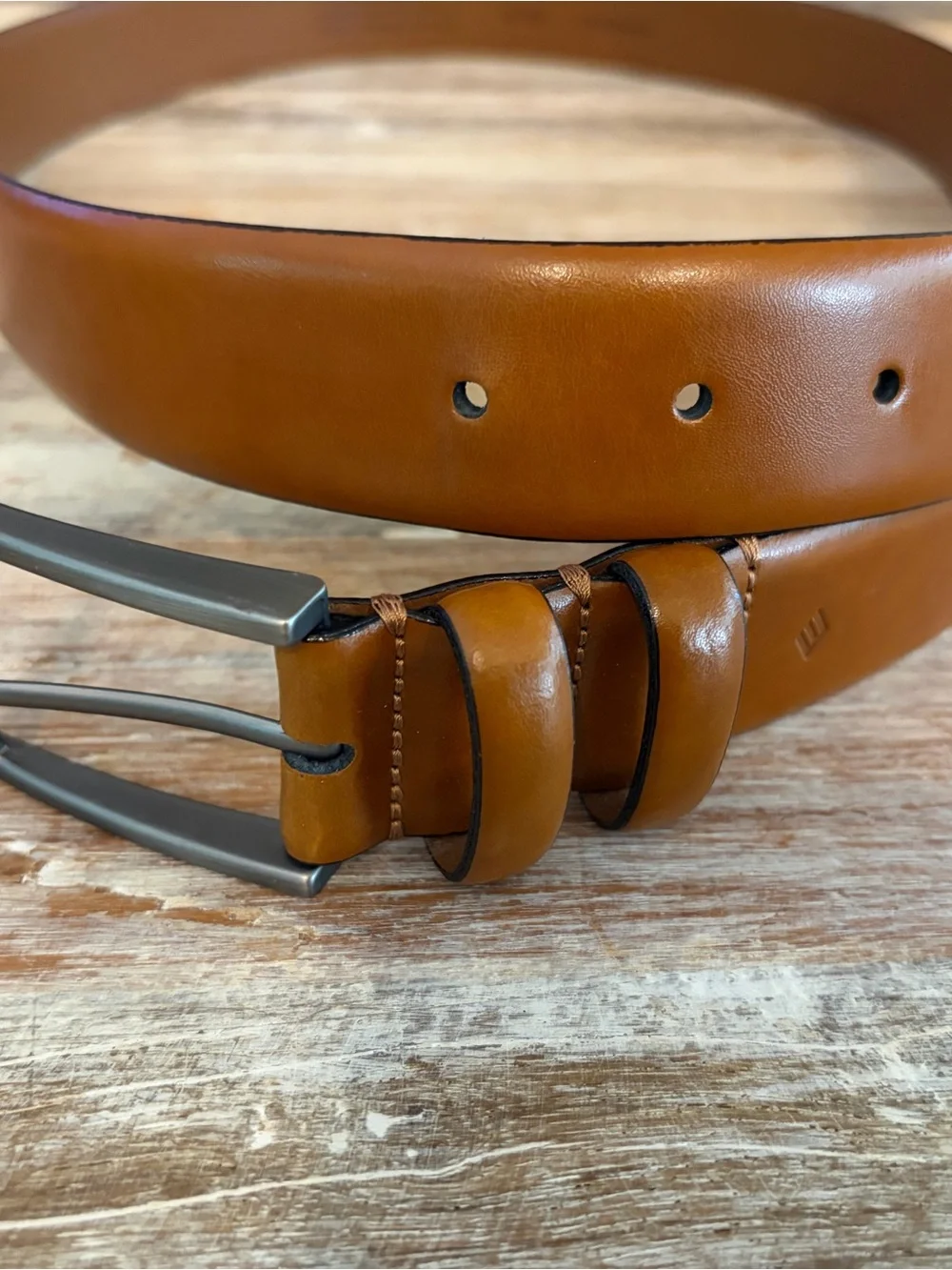 Joseph Abboud Men’s Leather‎ Belt Size 42 / 105 Brown Handcrafted in Italy EUC